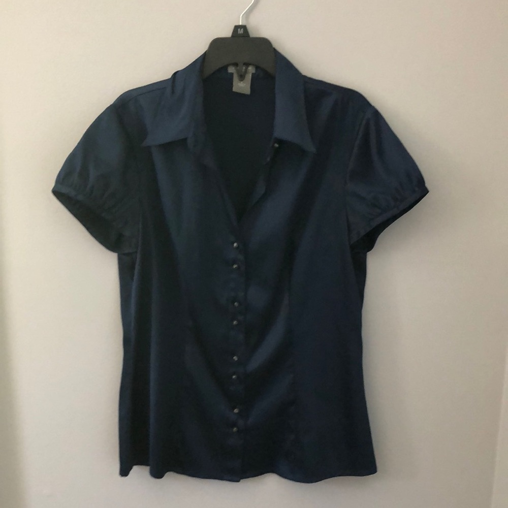 Ann Taylor silk button down blouse